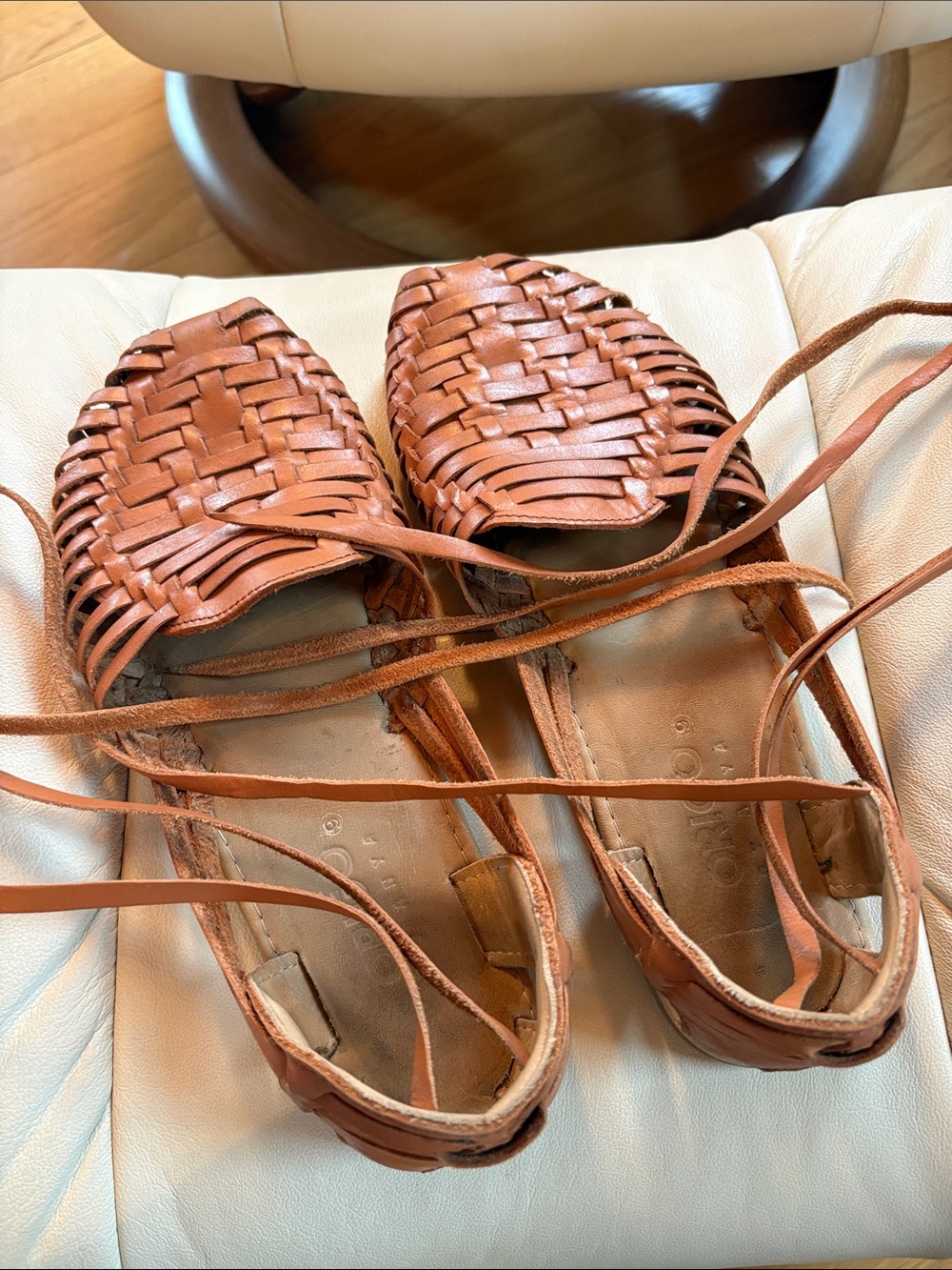 Origo by Anya Huaraches in Toffee